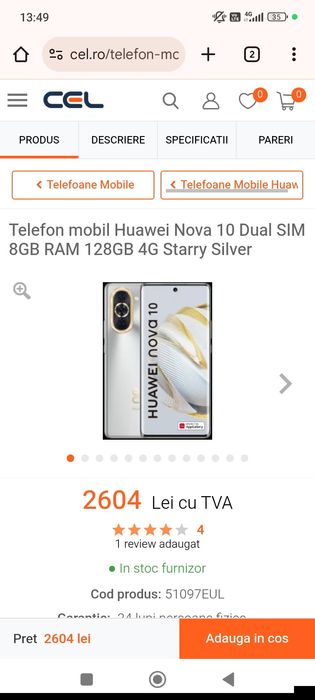 Super Ofertă Huawei nova 10 !!!