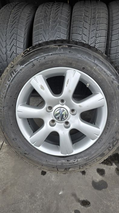4 jante aluminiu Volkswagen Touareg 17 cu anvelope iarnă