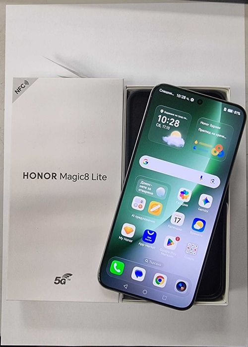 ***Перфектен***Honor Magic 8 Lite+Кейс