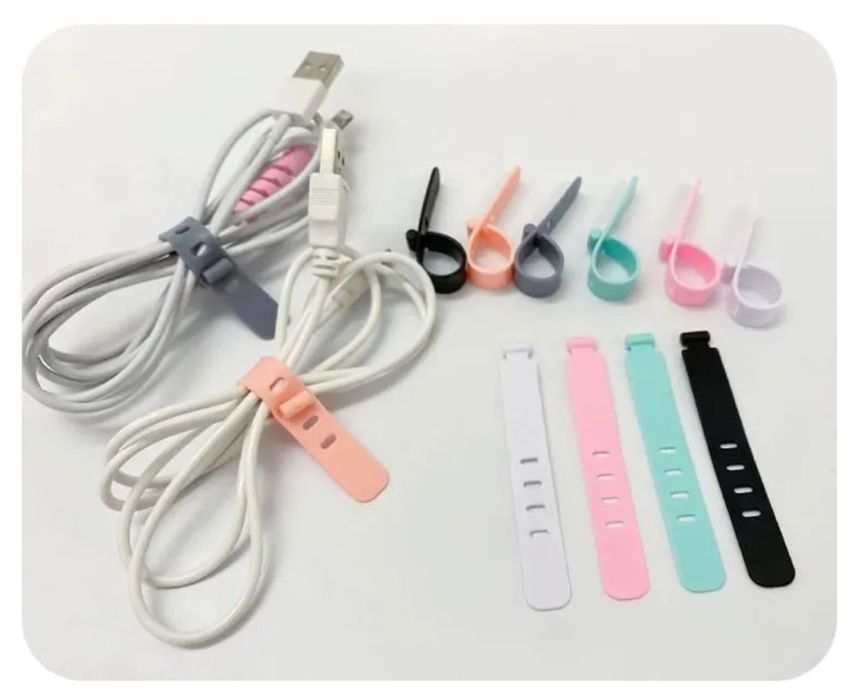 Силиконовые стяжки для проводов