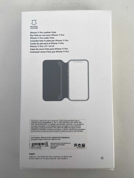 Husa piele Iphone 11 pro leather folio raspberry NOUA SIGILATA