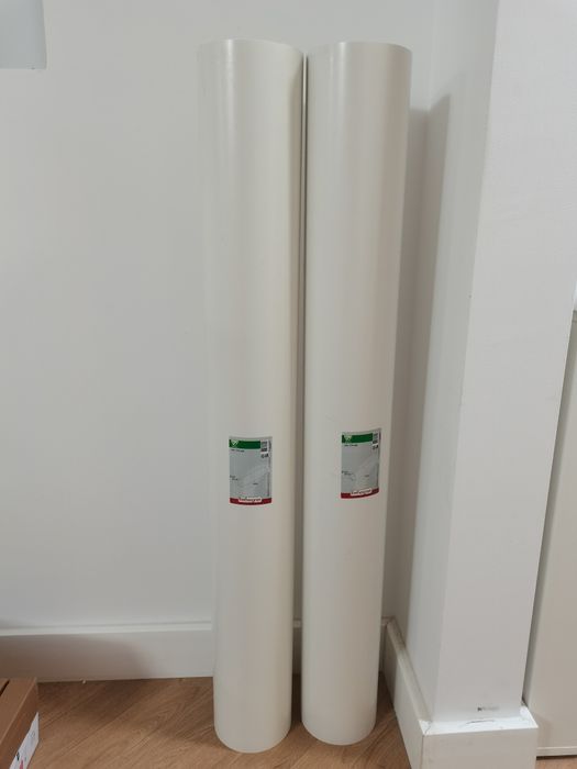 Tuburi ventilatie, 125mm diametru / 1 m lungime, PVC