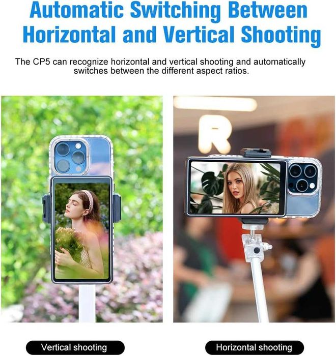 Магнитный Влог Монитор для Селфи с 1080P Сенсорным Экраном и Bluetooth