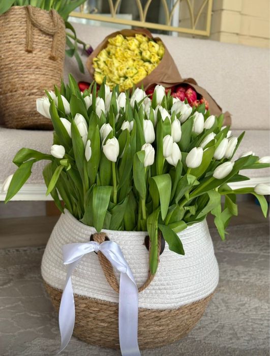 Тюльпаны пионовидные и обычные