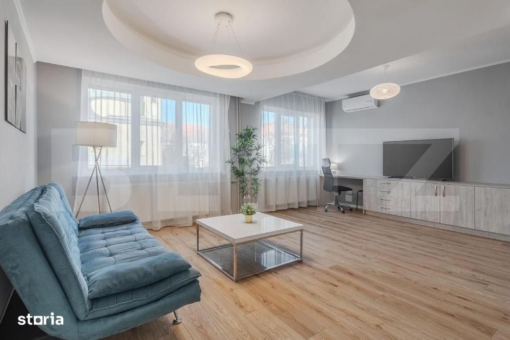 Apartament modern cu 3 camere, central, etaj 1