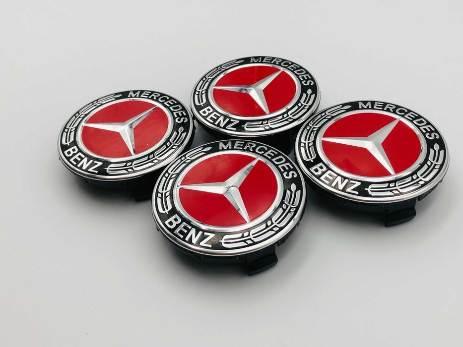 Capace Janta Compatibile Mercedes 72 mm rosu