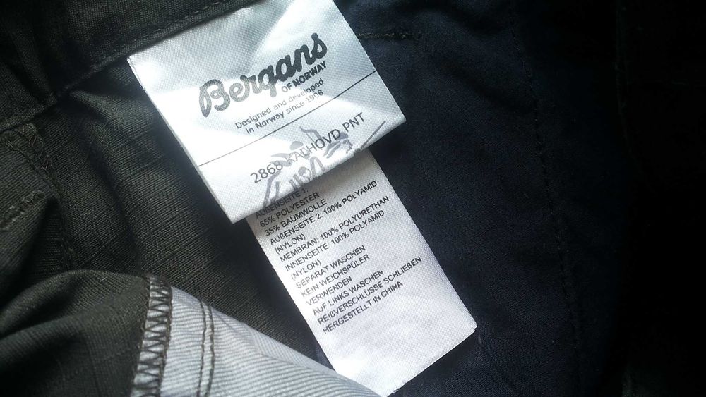 Bergans of NORWAY KALHOVD HYBRID Trouser Stretch Dermizax размер S за лов хибриден панталон - 1801