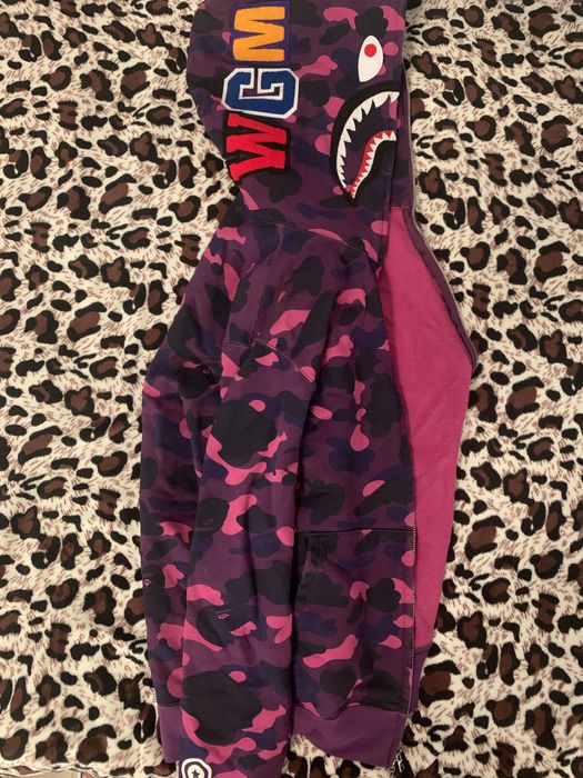 Hanorac Bape Shark Purple Camo