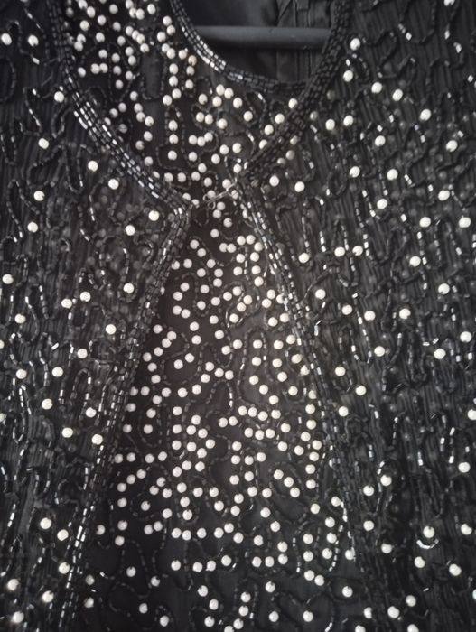 Вечернее платье жемчугом