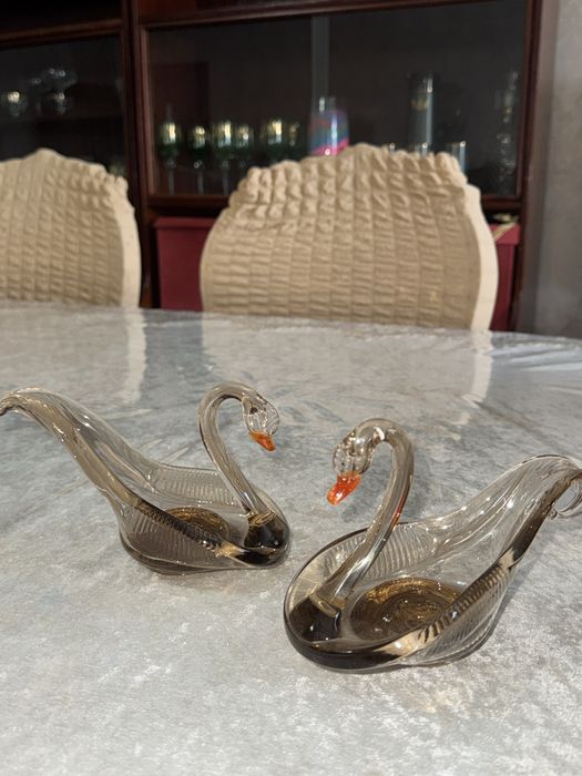Подсвечники Лебеди для свечей
