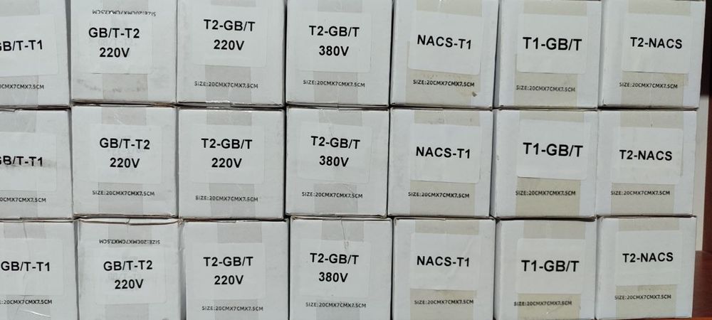 Разные Адаптера переходники 7-22квт оптовые цены GBT TYPE1 TAPE2 NACS