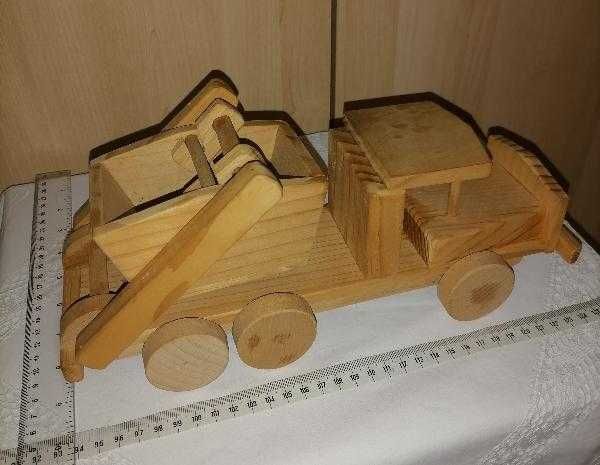 Jucarie din lemn, masina, copii