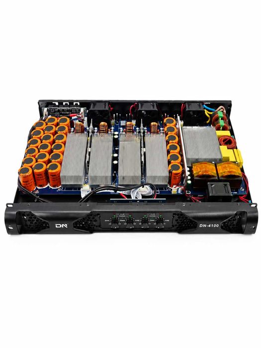 Profesional Amplificator DN-4100 4 canale (4 x 1500W 4 Ω, 4 x 1000 W 8 Ω) clasa D 1U - NOU