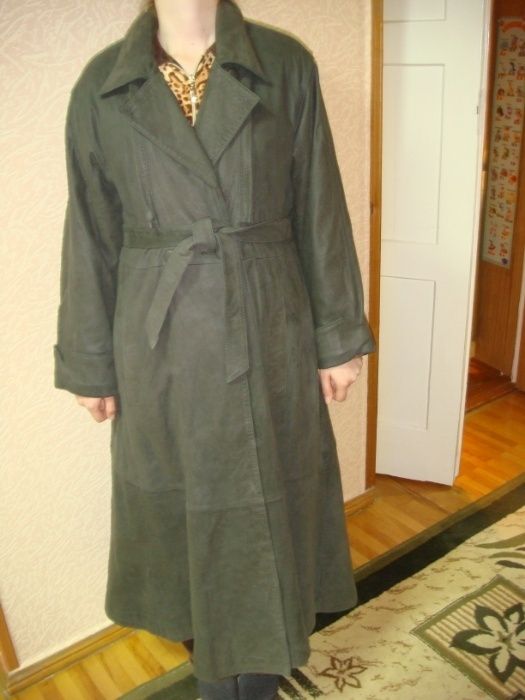 Плащ кожаный женский (Сделано в Корее)