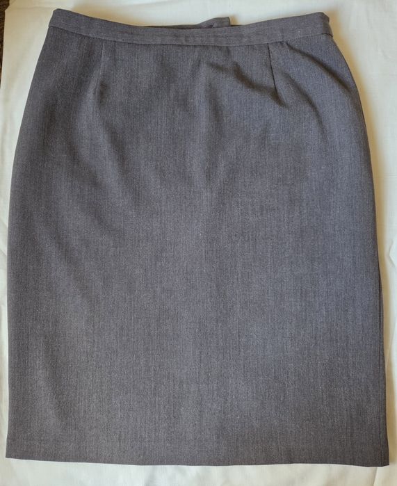 Fustă dreaptă gri