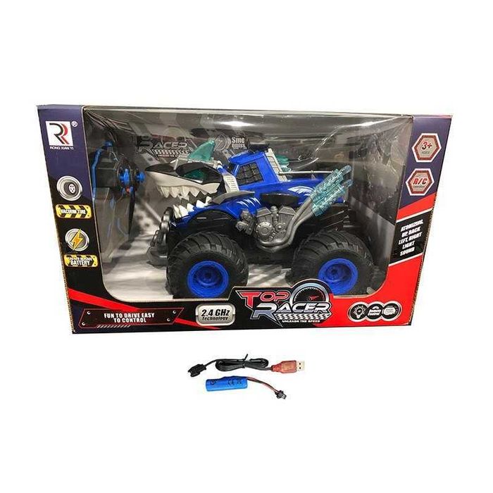 Радиоуправляема кола Акула, 2 цвята със светлини и пара