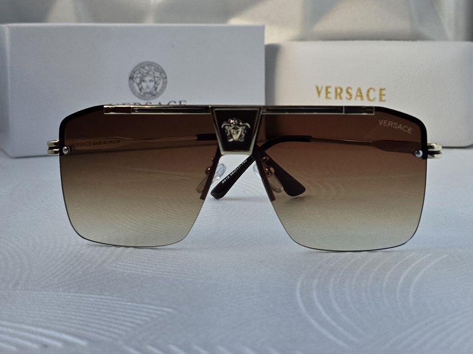 Преоценени -50% Мъжки слънчеви очила маска кафеви