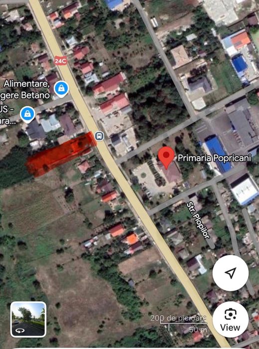 Teren Popricani Centru la DN24C