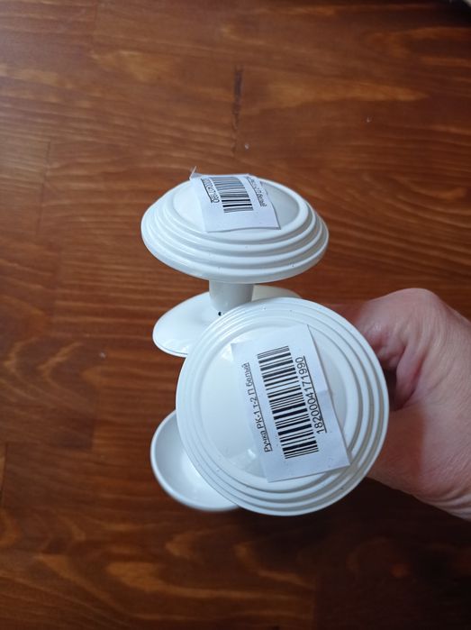 Ручка дверная белая