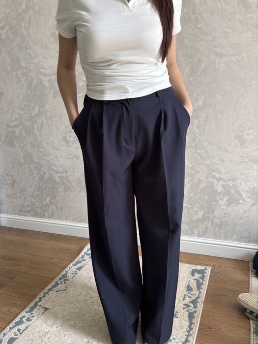 Брюки классический тёмүа синий