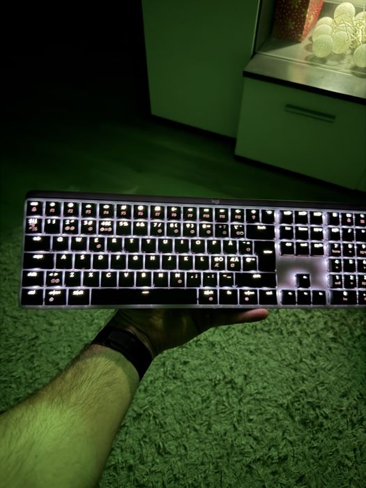 Tastatura Logitech MX Mechanical Linear, iluminata, Bluetooth