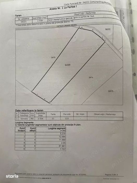 Teren extravilan pentru investitie
