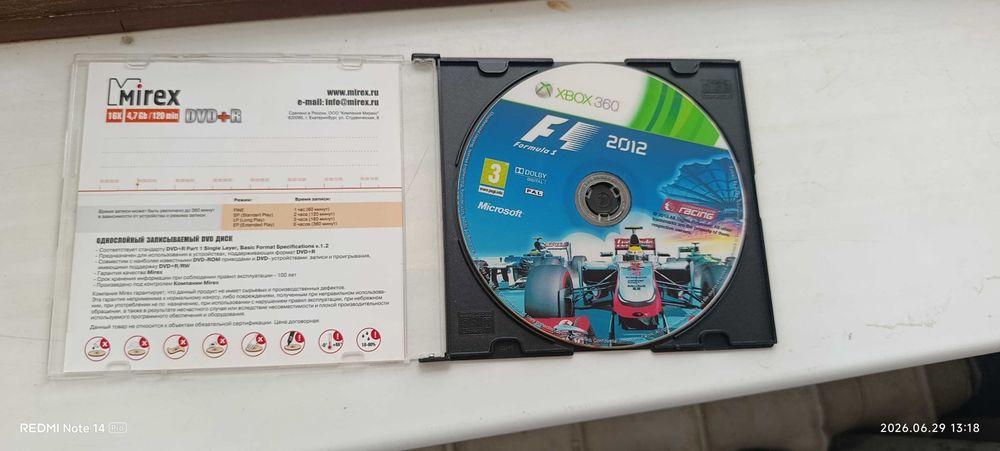 Диск F1 2012 для Xbox 360 (Лицензия)
