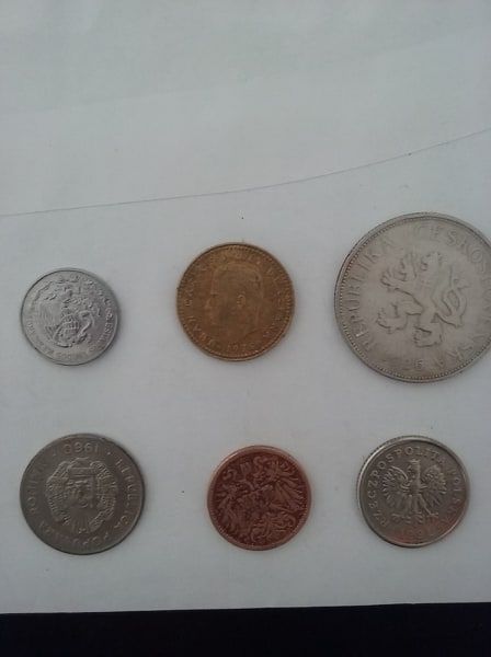 10 сентавос 1996 50 гроша 1991 25 бани 1960 2 хелера1912