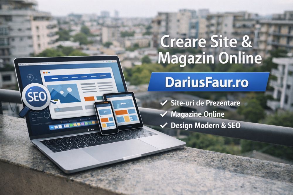 Servicii web design – creare site prezentare si magazin online