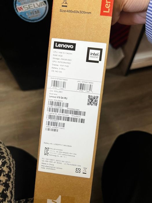 Ноутбук Lenovo CPU: Intel i5-13420H
intel.
RAM: 8GB
INSIDe
Storage: 25