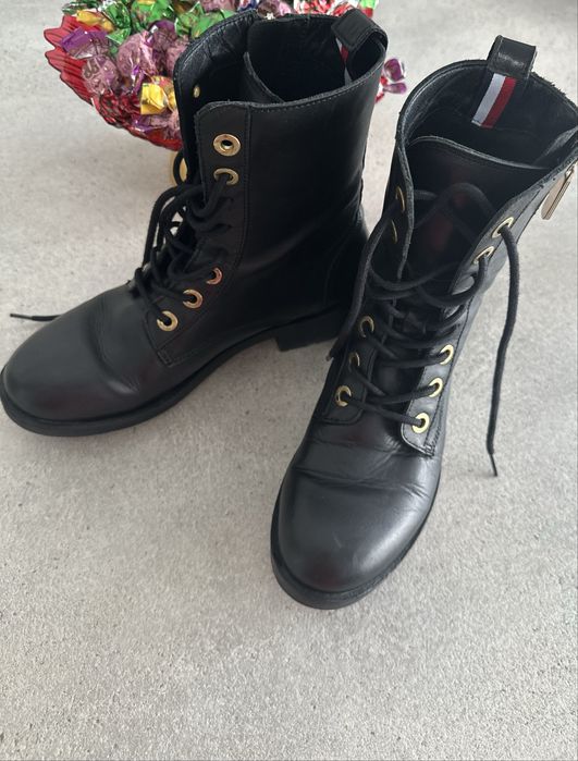 Ghete de piele tommy hilfiger