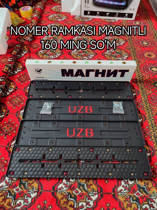 sirena, migalka, nomer ramkasi magnitli satladi