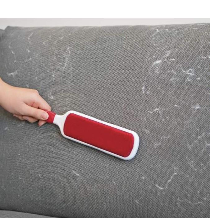 Четка за отстраняване на мъх CLEANmaxx, червена