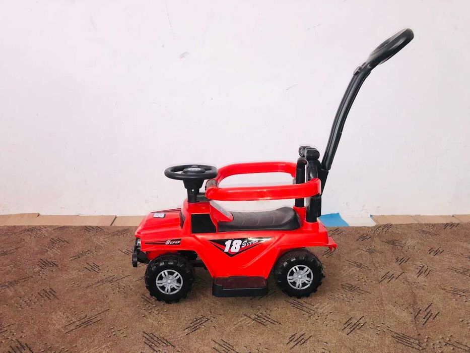 Masinuta copii si bebe, 3in1, cu melodii, maner de impins pentru parinti, bara de protectie, design modern