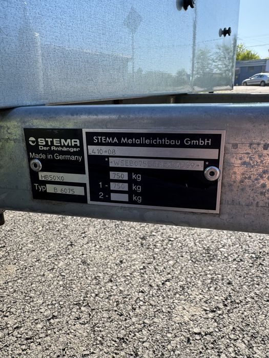 Ремарке STEMA 750кг 210x120см
