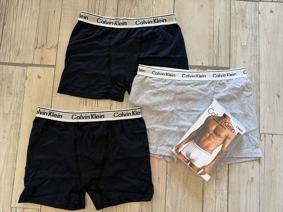Боксерки Calvin Klein бельо 3 бр.  S M L XL XXL