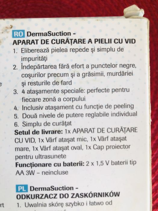 Derma Suction aparata de curățare