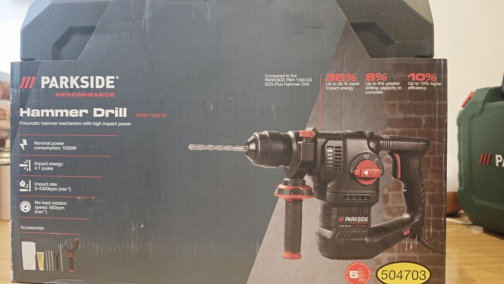 НОВ Акумулаторен Винтоверт Parkside 20V – Пълен комплект!