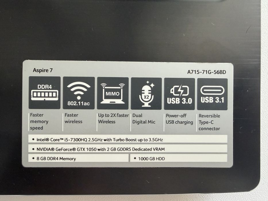 Игровой ноутбук Acer