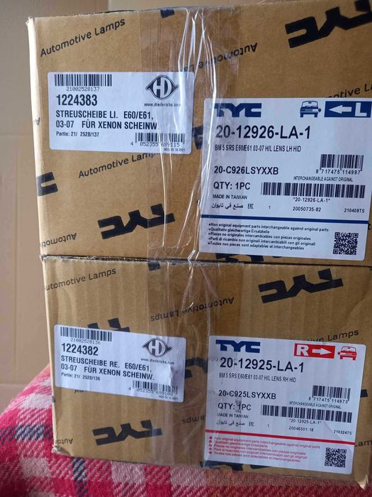 Sticle Faruri Xenon de fabrica Bmw Seria 5 E60/ E61 - SET