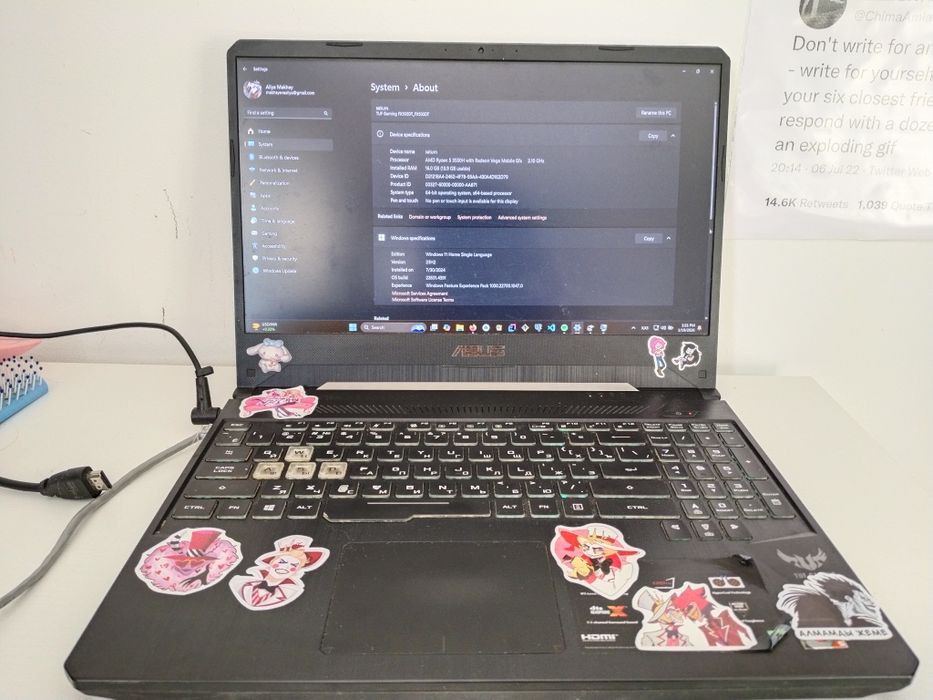 Ноутбук ASUS Tuf gaming