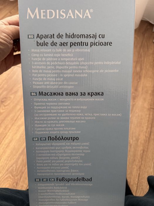 Aparat de hidromasaj cu bule Medisana