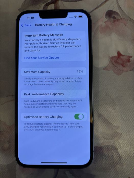Iphone 14, 128 GB, син, 78% батерия