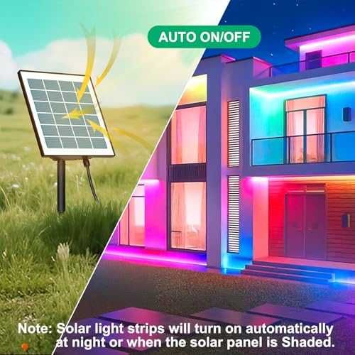 Соларна LED лента Meewata 15M RGB IP67