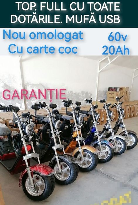 Scuter electric nou model cu batere real 20ah