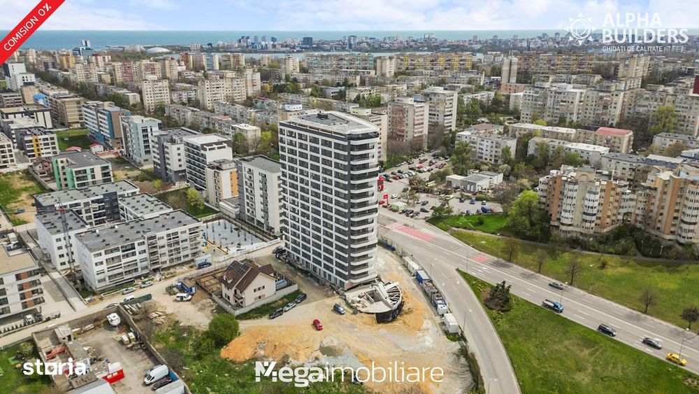 #Tomis Tower: 2 camere în bloc nou finalizat · Încălzire în pardoseală