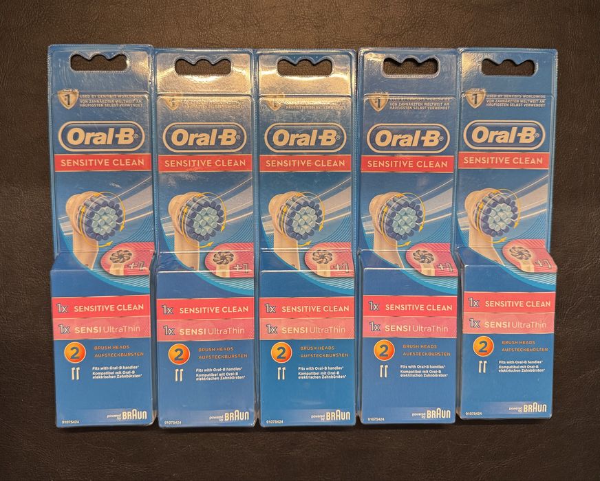 2 комплекта накрайници sensitive clean за ел. четки Oral-B