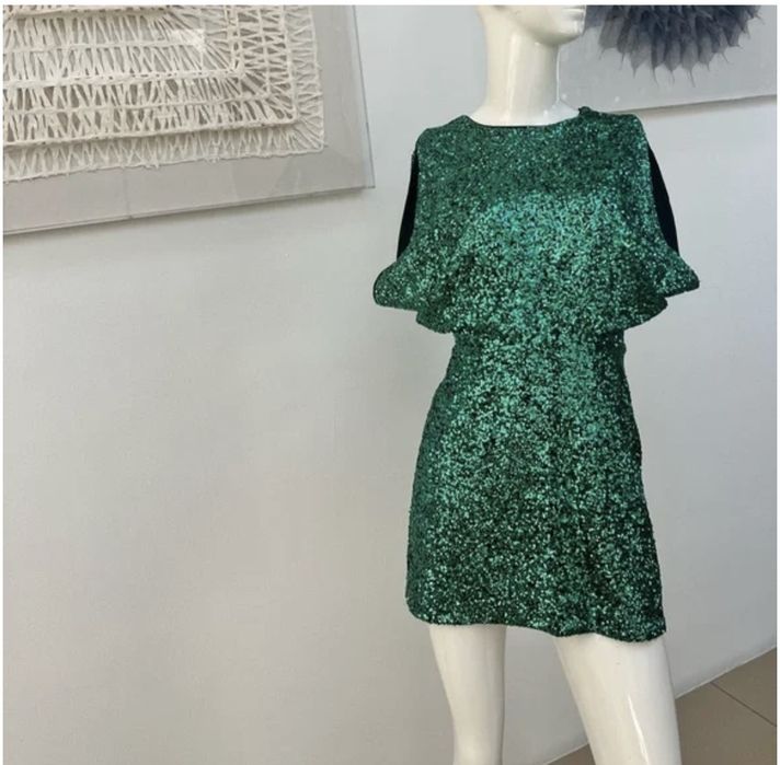 Рокля с пайети H&M, мини рокля