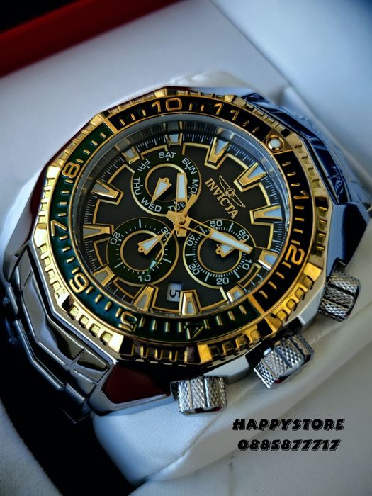 INVICTA Akula Kromo Swiss 55 mm, Инвикта нов мъжки часовник