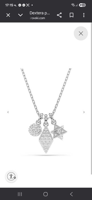 Колие Swarovski  Ново